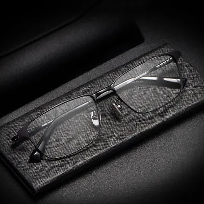 Flexible Full-rim Titanium Glasses Frames Men Lightweight 9g Spectacles Middle-s • £21.59