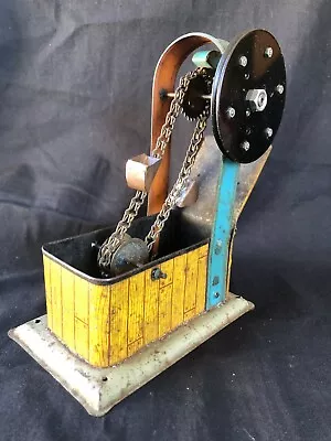 Vintage Tin Toy Arnold  Transporte Steam Powered Grinding Stone Wheel Work • $125