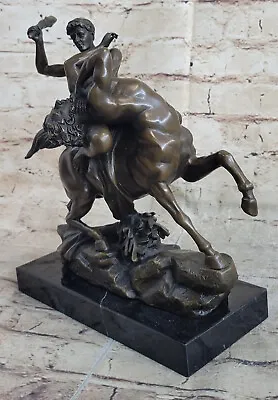 Theseus And Minotaur Table Sculpture In Antique Style Cast Of Special Bronze • $349