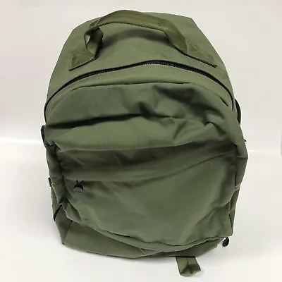 Large Green Padded Military-Style Backpack 20 H X 18 W X 8 D Multiple Straps New • $29.99
