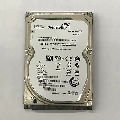 Seagate 500GB Laptop Hard Disk 2.5  7200RPM SATA 3Gb/s 32MB Cache ST95005620AS • $22.99