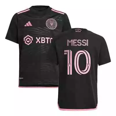 Lionel Messi #10 Inter Miami 2022-23 YOUTH Jersey Black • $31.49