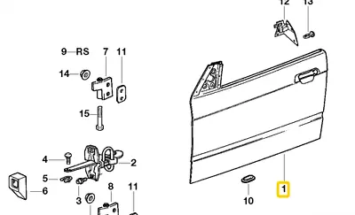 NOS Front Door Left For BMW E-36 Coupe Convertible • $599.95