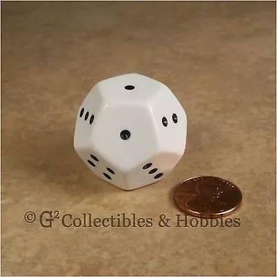 NEW Spotted D4 12 Sided 1 To 4 X3 White Die D&D RPG Game Dice 28mm Koplow • $3.99