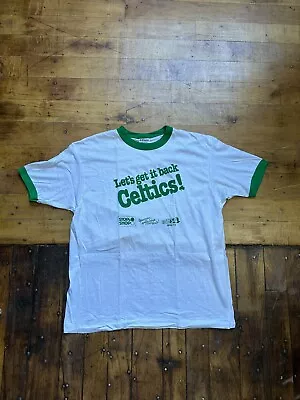 Vintage Boston Celtics Ringer Shirt Size L Stop & Shop • $40