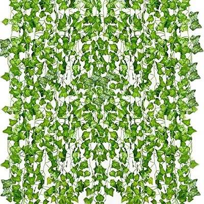 12 Pack 84FT Artificial Fake Vines Hanging Greenery Garlands For Wall Decor • $11.89