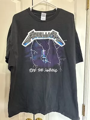 Metallica Ride The Lightning Shirt Delta Cotton Men 2XL 1994 VTG • $89.88