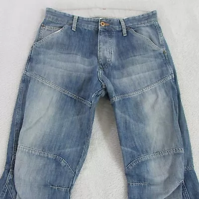 G-Star Jeans Mens W32 L30 Light Blue Loose Straight Denim 5620 Elwood Safety • $54.95