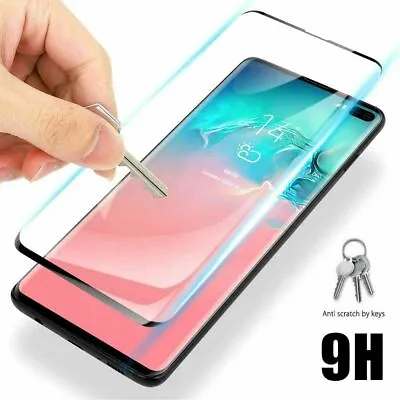 Tempered Glass Full Cover Screen Protector For Samsung Galaxy S10 5G S10+ Plus E • $1.79