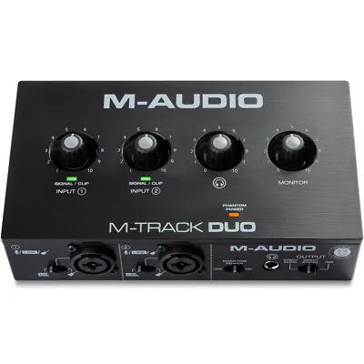 M-Audio M-Track Duo 2-Channel USB Audio Interface Inc. MPC Beats DAW Software • £59