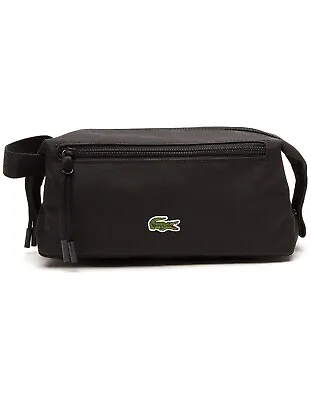 Lacoste Neocroc Toiletry Bag Zippered Black Unisex • $96