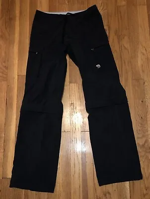 Mountain Hardwear Women's Black Hiking Convertible  Pants Size 4 • $24.99