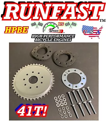 48cc 66cc 80cc 100cc Motorized Bike GAS ENGINE Parts - 9 Hole 41T Sprocket • $19.99