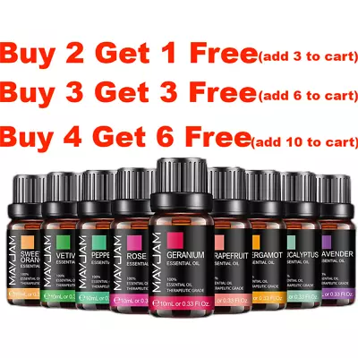 MAYJAM 10ML Essential Oils Fragrances 100% Pure Natural For Diffuser Humidifier • $5.99