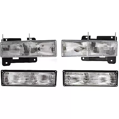 Headlight Kit For 1994-1999 GMC C1500 Suburban Driver And Passenger Side • $58.98