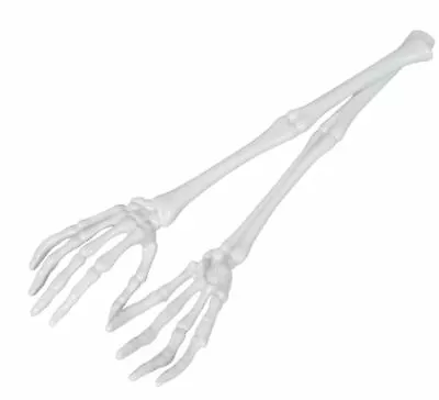 NEW SKELETON HANDS SERVING TONGS CREEPY DECORATION Gothic Scary Spooky Salad • $12.48