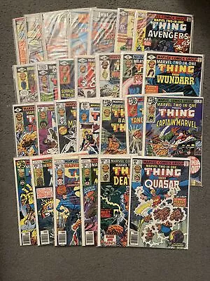 Marvel Two In One Comics Book Lot 27 Thing Byrne Deathlok 50-58 Annual 6 7 VG+ • $39.99