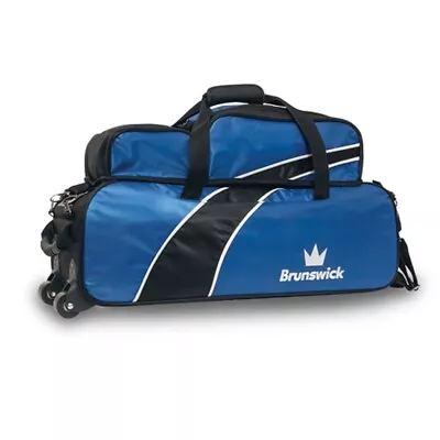 Brunswick Edge 3 Ball Tote Bowling Bag With Shoe Bag • $108.95