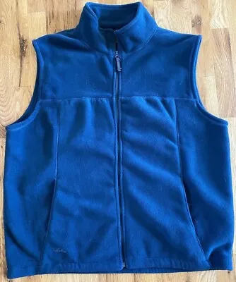 Cabela's Men's Blue Fleece Full Zip Vest Size Xl Tall • $17.99