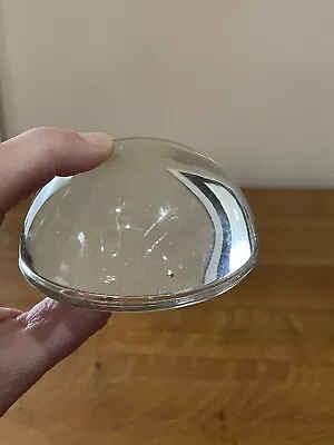 Vintage Dome Clear Glass Paperweight Magnifying 3” Round • $15