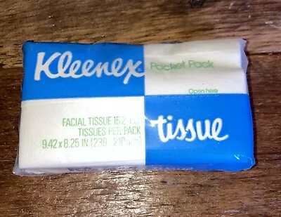 New In Original Packaging Pocket Kleenex 1978 • $15