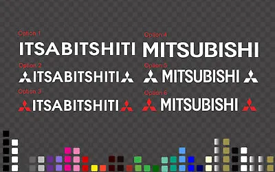 ITSABITSHITI MITSUBISHI Sticker Decal CAR Windshield Bonnet Protector 5~120 Cm • $6.99