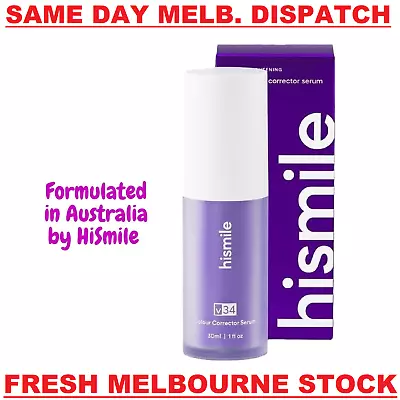 HiSmile V34 Teeth Whitening Colour Corrector Serum 30ml - Australian By Hismile • $47.95