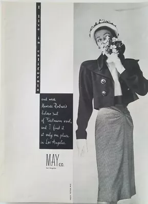 1947 Women's Maurice Rentner May Co Los Angeles Vintage Fashion  Ad • $9.99