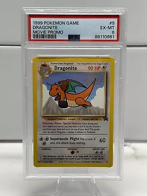 PSA 6 Dragonite #5 WOTC Black Star Promo 1999 Pokemon Card • $19