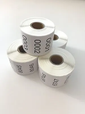 1000 Labels Consecutive Number Inventory Stickers Labels 2  X 1  Customize • $9.69