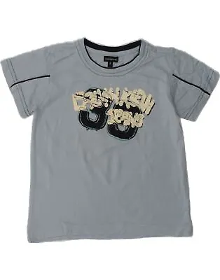 CALVIN KLEIN Baby Boys Graphic T-Shirt Top 18-24 Months Grey Cotton AL05 • £11.37