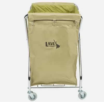 10 Bushel Folding Metal Frame Lodging Commercial Laundry Trash Cart Canvas Bag • $132.97