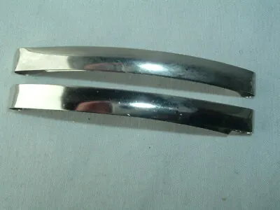 Vintage Silver Tone Metal Hair Barrettes Set Of 2 Up Do Hair Accessory • $9.99