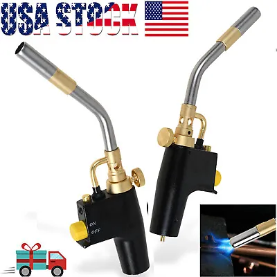 High Intensity Mapp Propane Gas Torch Brass Head Trigger Start Welding Torch New • $32