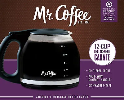 Mr. Coffee 12 Cup Glass Replacement Coffee Carafe • $16.58