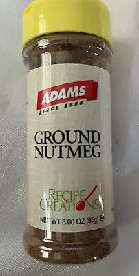 New! Large Bottle Of Adam's Extract Brand Ground Nutmeg - 3.0 Oz. • $3