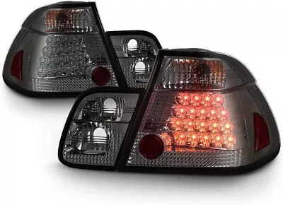 BMW 3-series 02-05 E46 4dr Smoke LED Rear Tail Lights Set Brake Lamp 4 Door • $194.66