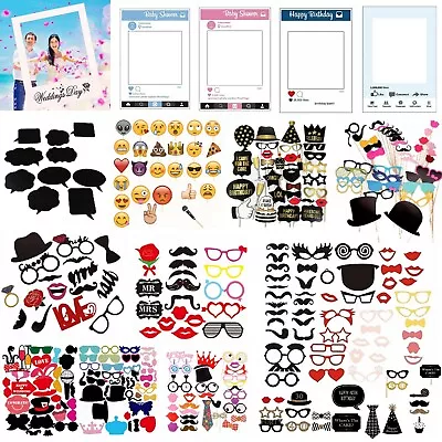£3.99 • Buy Photo Booth Props Birthday Wedding Hen Do Party Selfie Photography Favor Decor