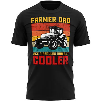 Farmer Dad T Shirt Funny Fathers Day Video Game Gifts For Farming Father Gift... • £14.99