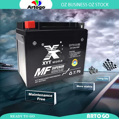 $53.49 • Buy GEL YTX12-BS 12V12Ah Motorcycle Battery Dirt Bike ATV Quad Scooter Motorbike