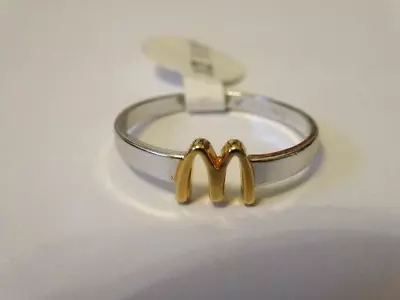 $98.95 • Buy Vintage McDonald's M Golden Arches 18 KT GP Employee Ring Size 9.5 New Old Stock