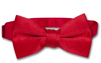 $12.95 • Buy Vesuvio Napoli Boys BOWTIE Solid RED Color Youth Bow Tie