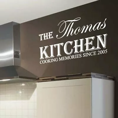 Kitchen Name Family Is Worth Every Second Art Wall Quote Stickers Wall Decals • £6