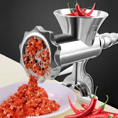 Heavy Duty Meat Mincer Grinder Manual Hand Operated Kitchen Beef Sausage Maker • £13.99
