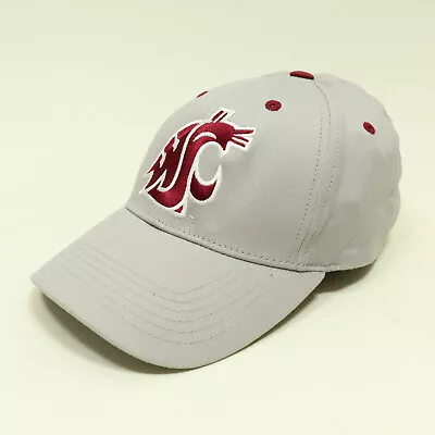 Washington State Cougars NCAA Gray Red Baseball Cap Hat Strapback • $295.16