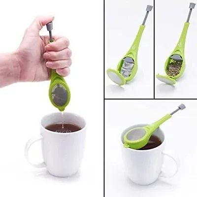 $6.40 • Buy Tea Infuser Loose Tea Leaf Strainer Herbal Spice Silicone Filter Diffuser