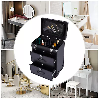 Professional Rolling Makeup Train Case Cosmetic Trolley Makeup Storage Organizer • $74.13