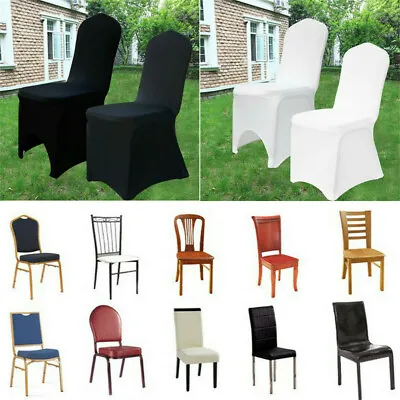 £19.93 • Buy 50/100PCS Simply Chair Cover Spandex Stretch Wedding Party Banquet Reception