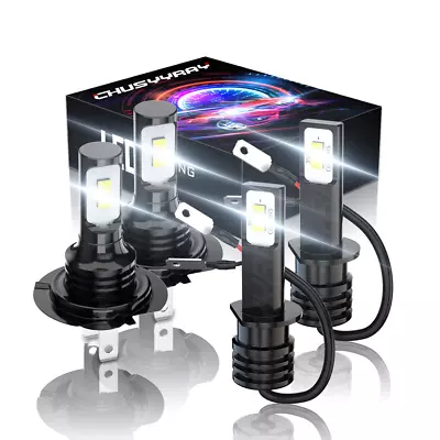 For Benz ML320 ML430 1998-2001 4X H1 H7 LED Headlight High Low Beam Combo Bulbs • $31.99