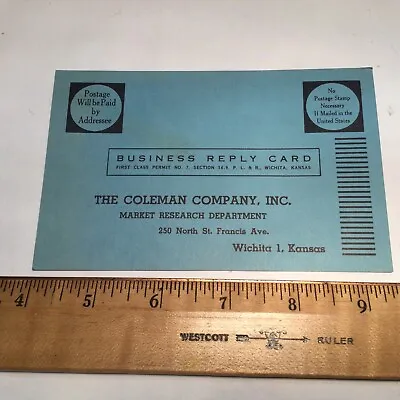 Vintage COLEMAN LANTERN Warranty Validation Card • $3.99